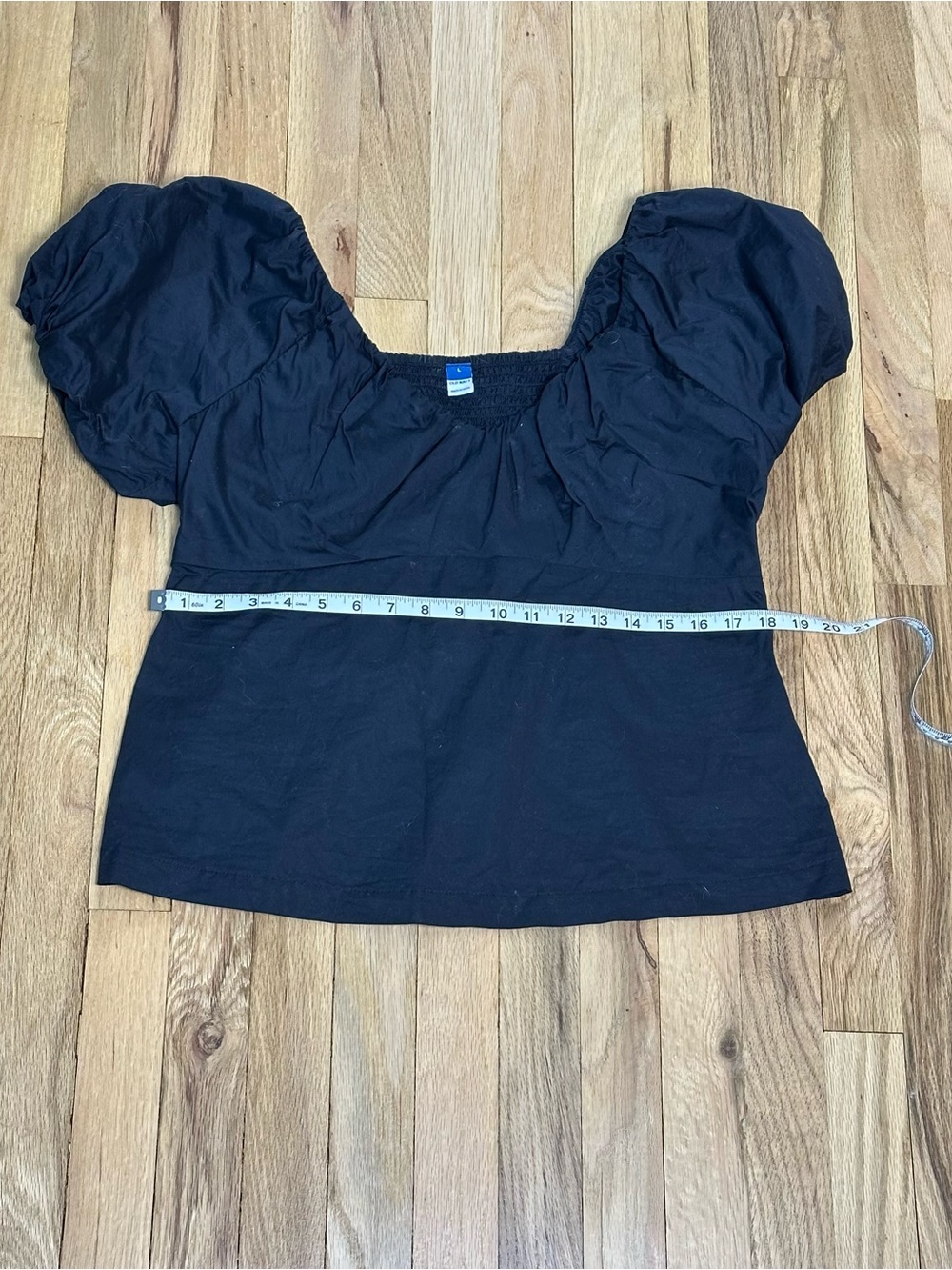 Black Old Navy Puff-Sleeve Women’s Top-size L